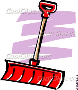 260x300 Snow Shovel Vector Clip Art