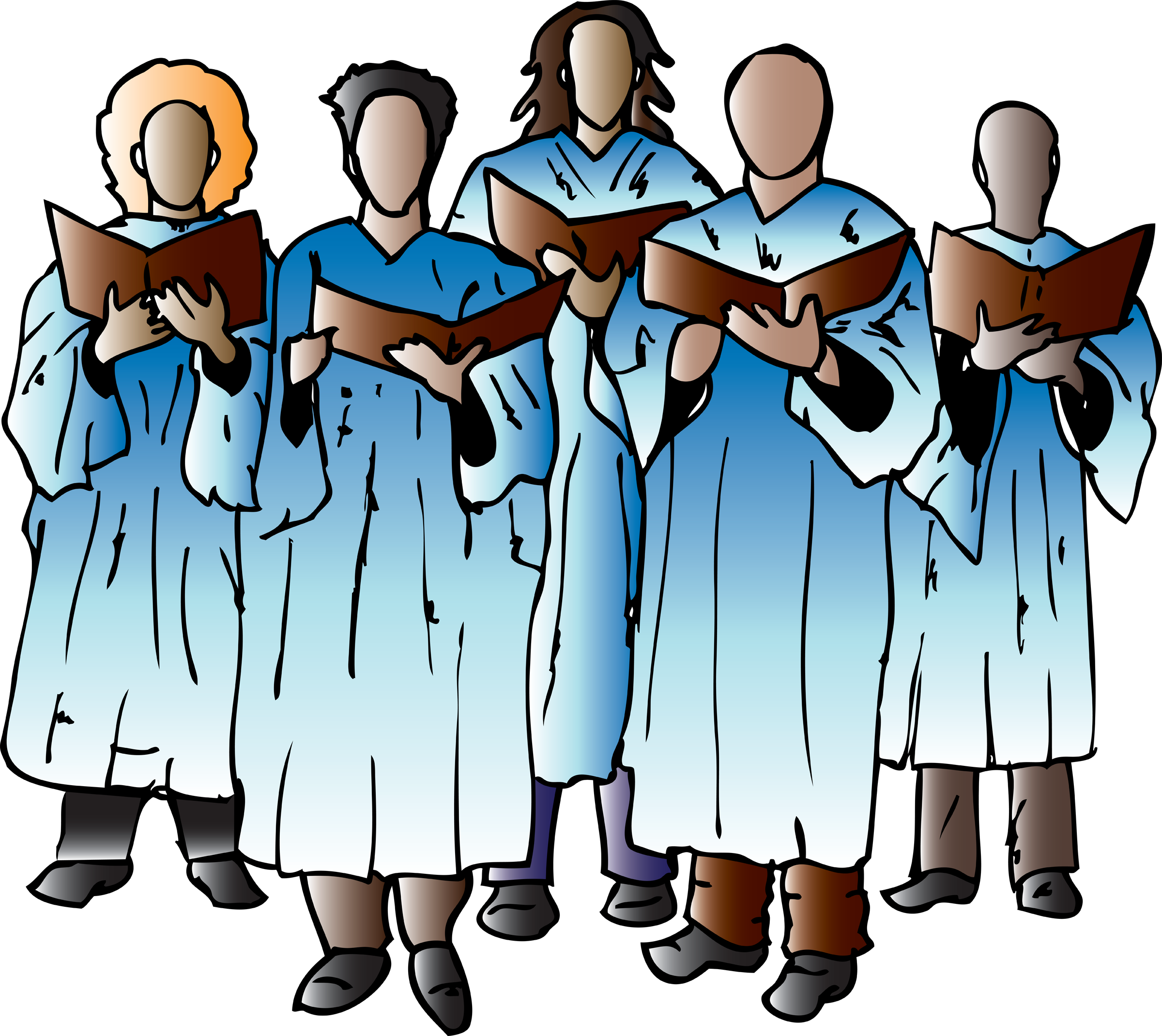 2400x2140 Choir Clip Art Boys And Girls Singing 2