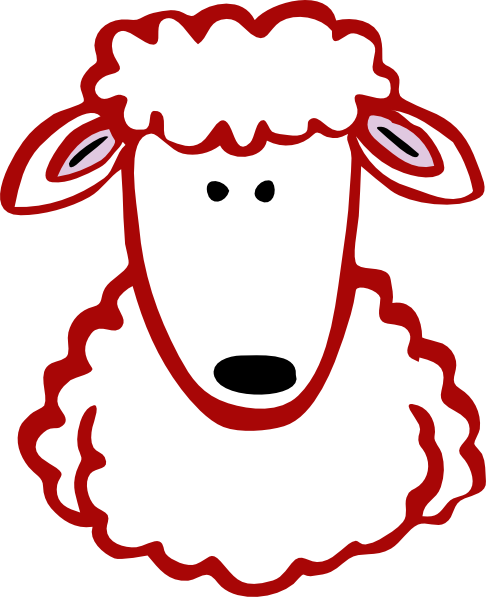 486x597 Red Lamb Clip Art