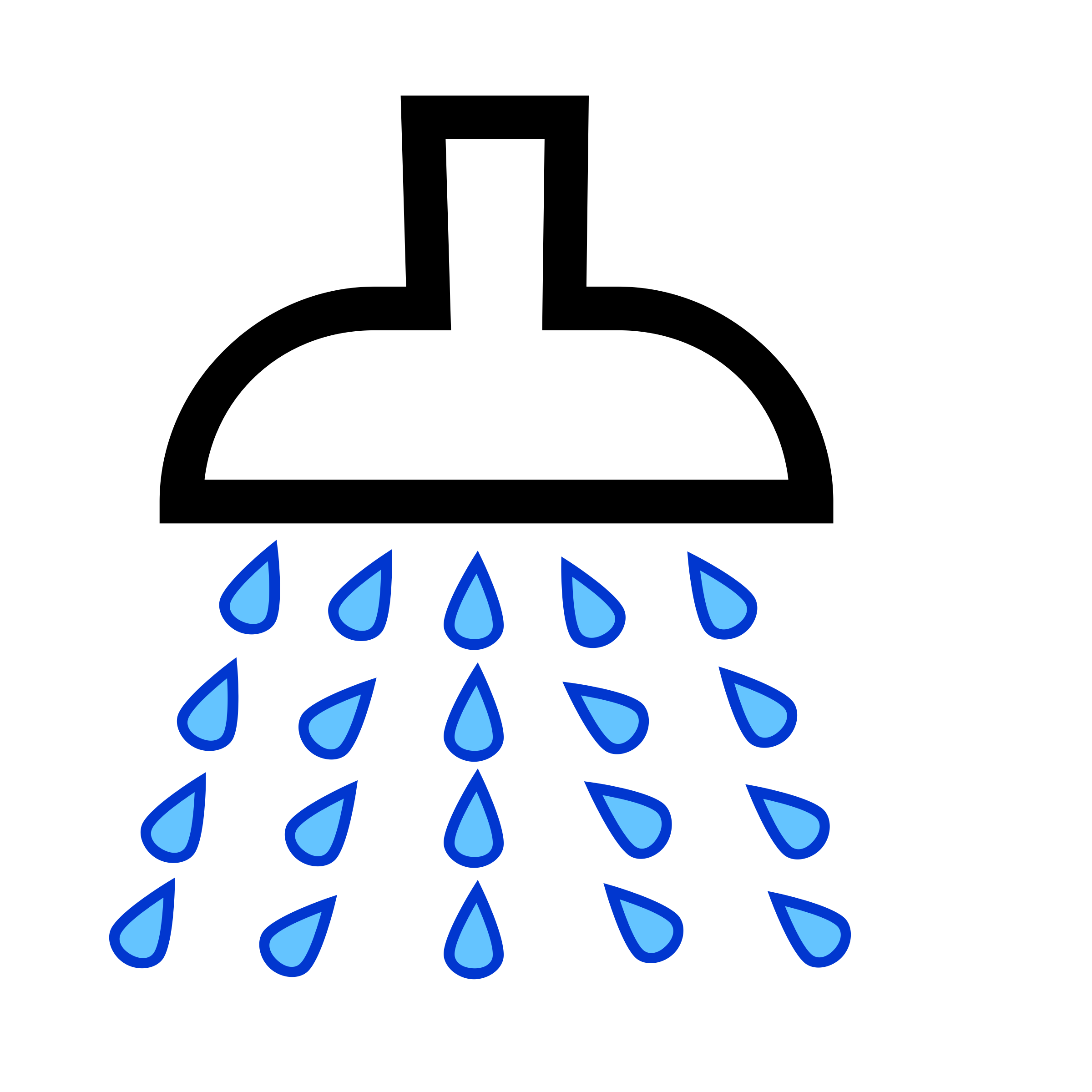 2400x2400 Shower Clipart