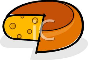 300x206 Cheese Wheel Clip Art