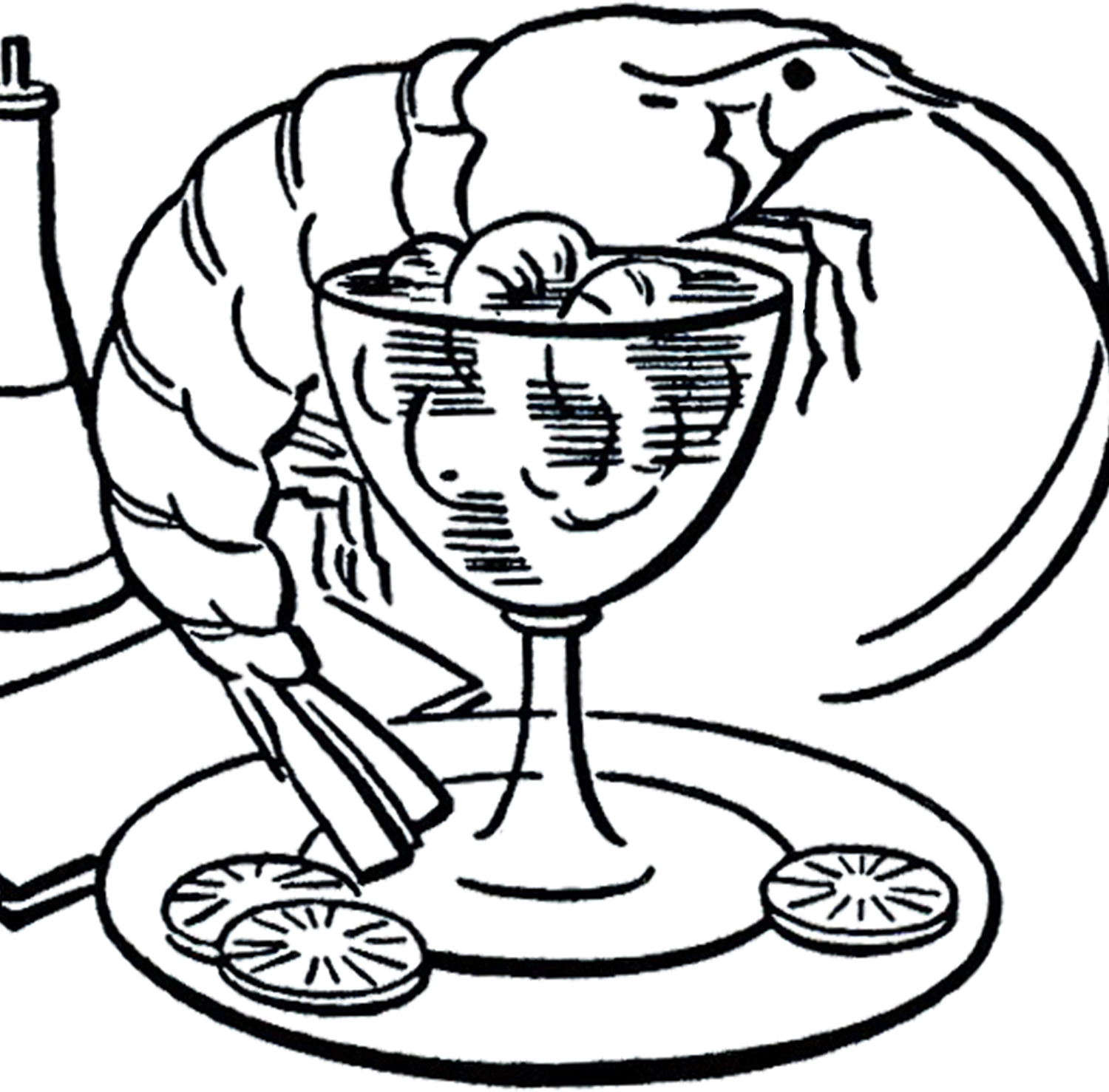 1500x1478 Shrimp Cocktail Cliparts