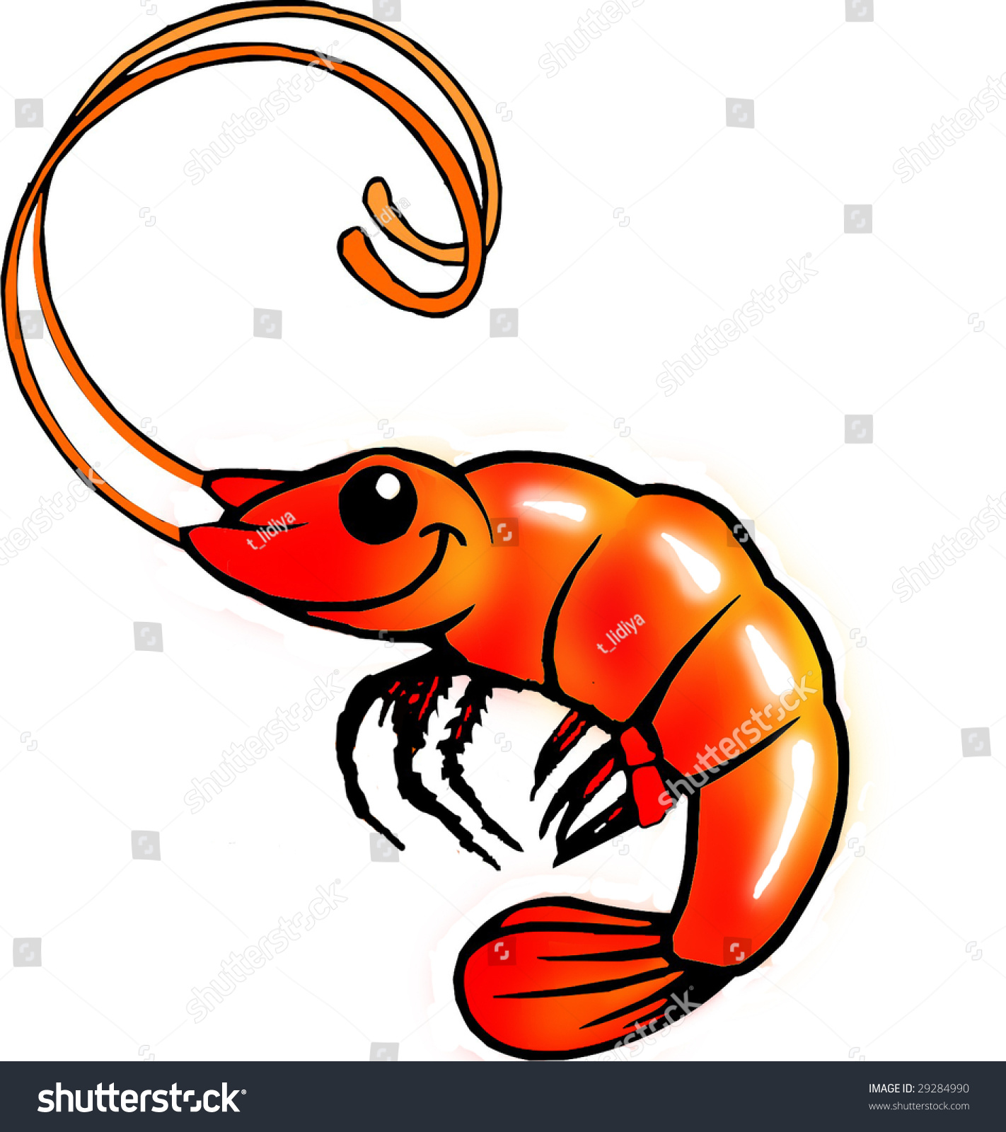 1422x1600 Shrimp Clipart Funny Cartoon