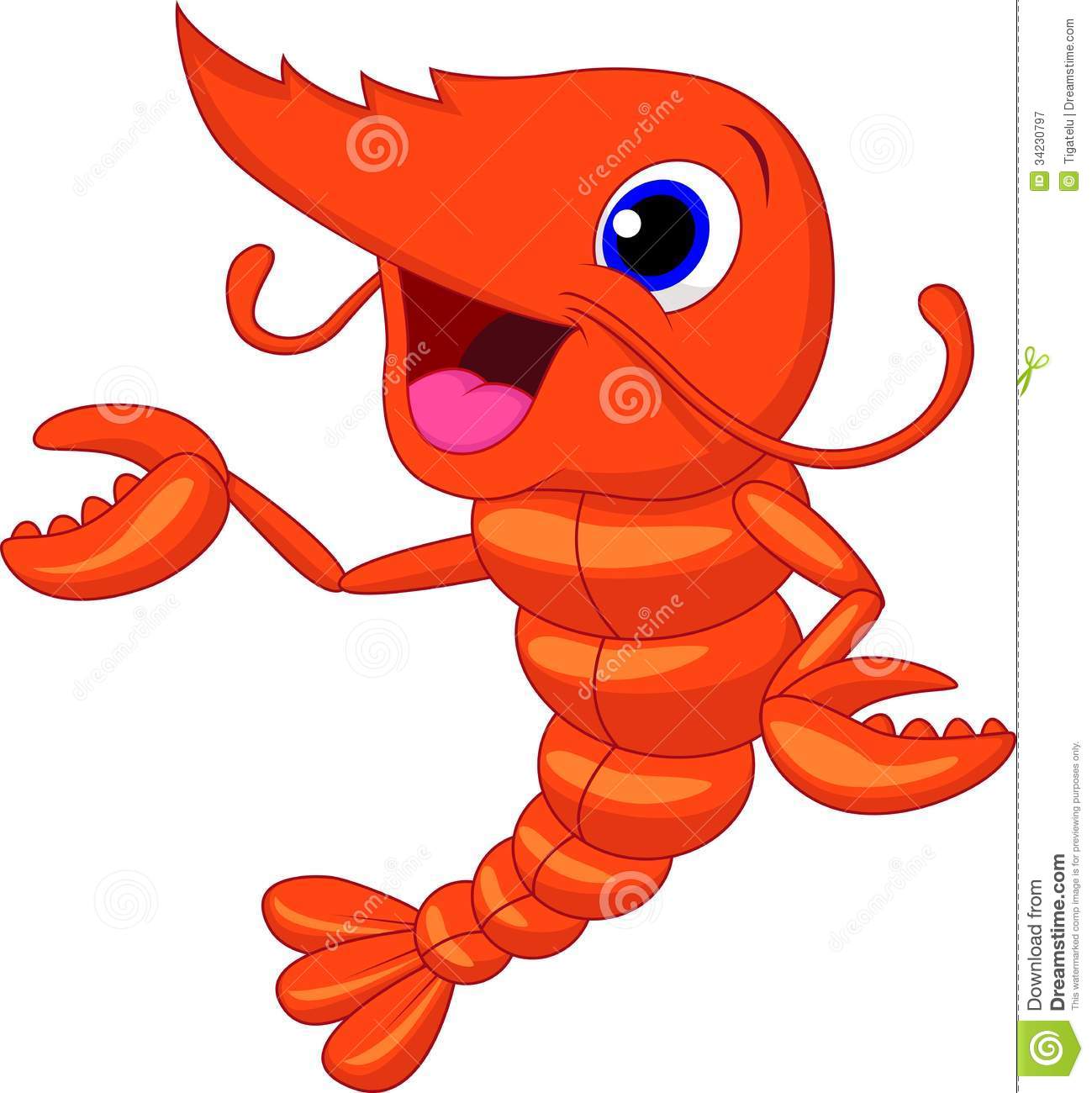 1299x1300 Cartoon Shrimp Clipart