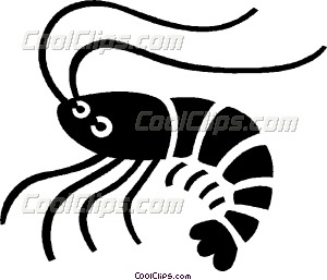 300x257 Shrimp Vector Clip Art