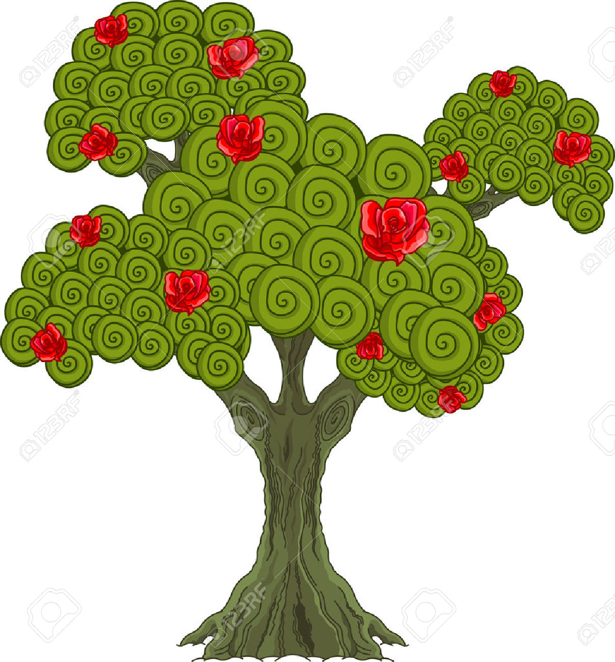 1208x1300 Shrub Clipart Rose Tree