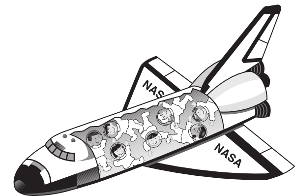 600x398 Space Shuttle Open Clip Art