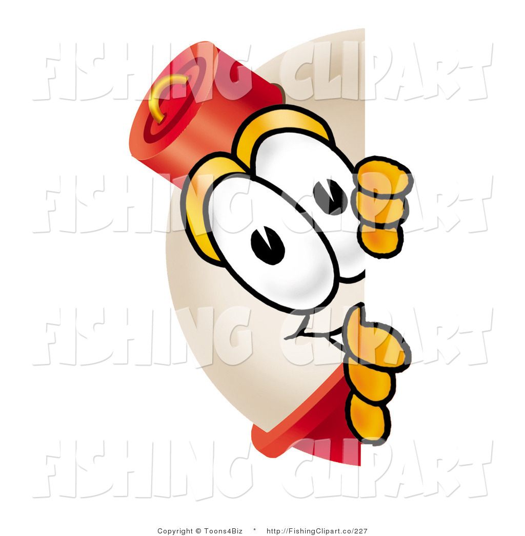 1024x1044 Clip Art Of A Shy Fishing Bobber Mascot Cartoon Character Peeking