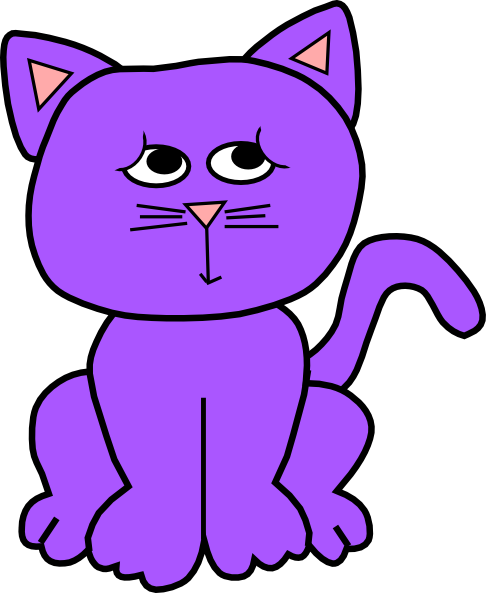 486x593 Purple Shy Clip Art