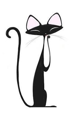 236x383 Retro Kitty Print Black Cats Kitten, Retro