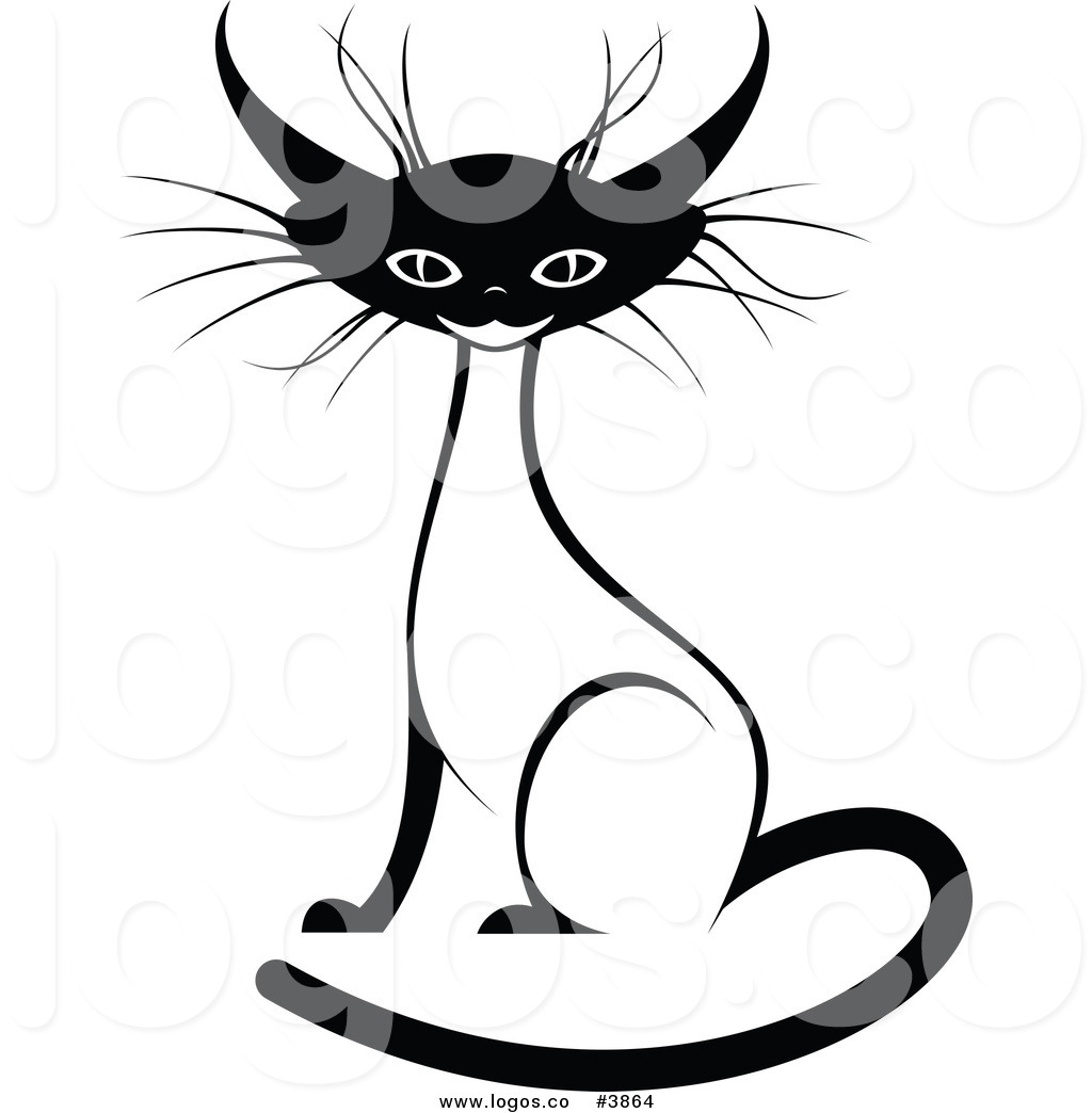 1024x1044 Royalty Free Siamese Cat Logo By Vector Tradition Sm