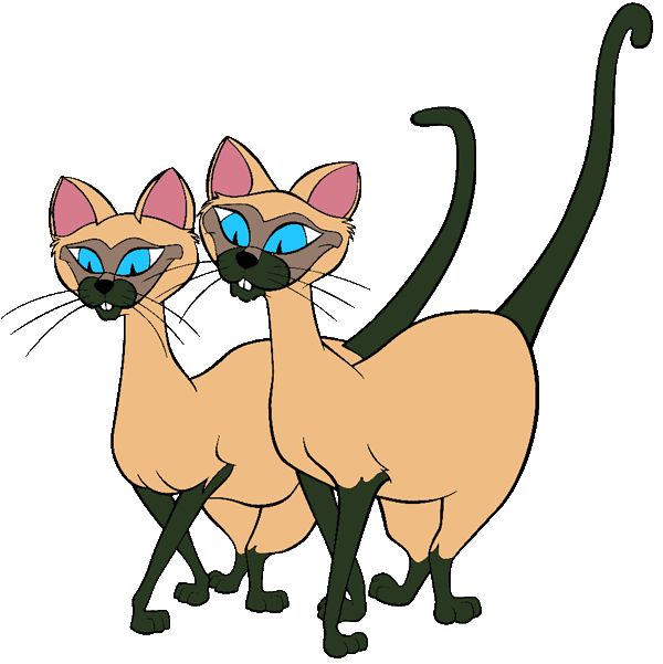 600x601 Siamese Cat Clipart