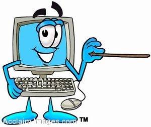 300x253 Cartoon Computer Clipart