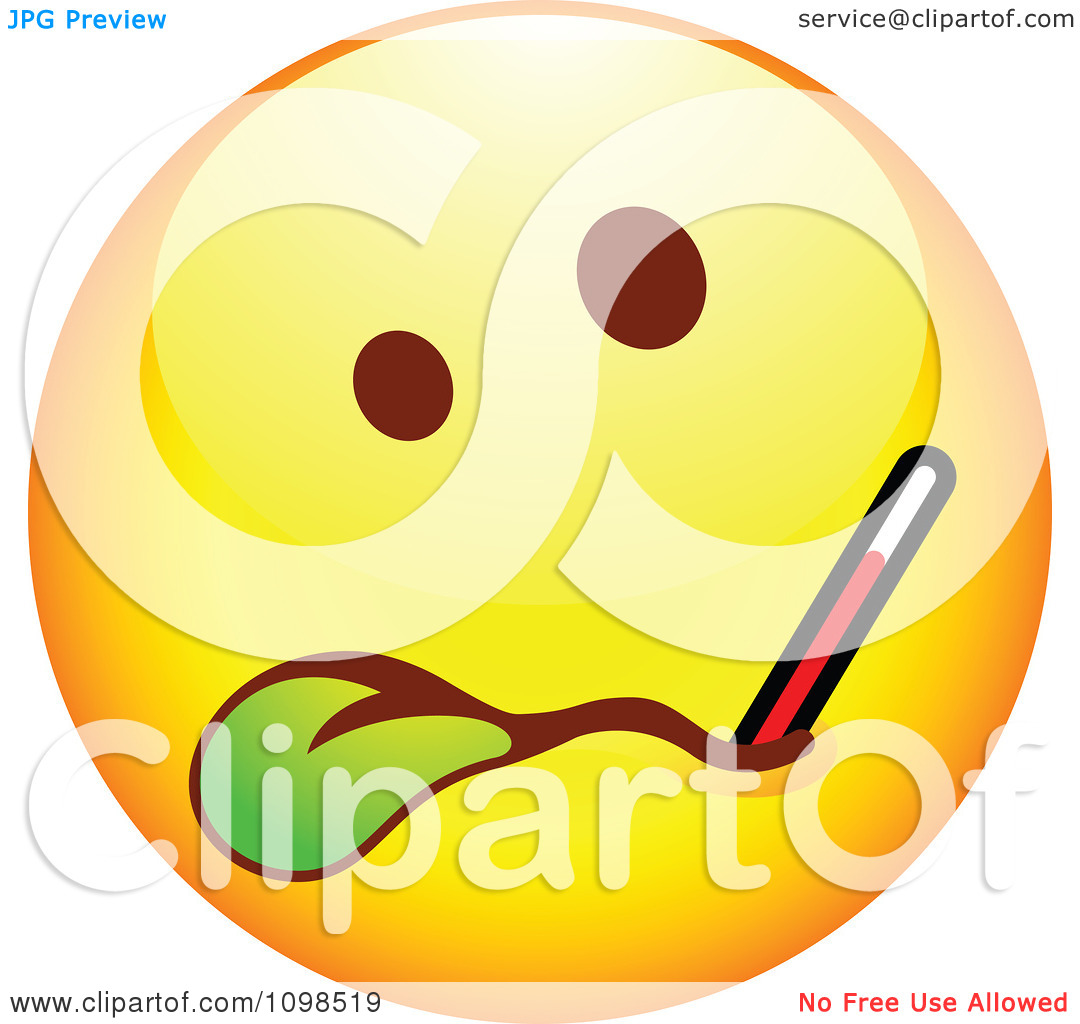 1080x1024 Sick Smiley Clipart