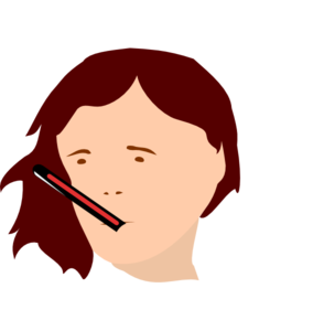 294x300 Sick Girl Clip Art