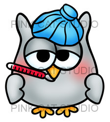 224x250 Sick Clipart Owl
