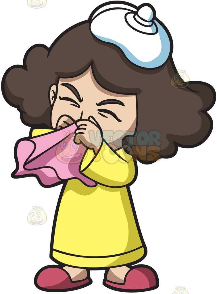 755x1024 Feeling Sick Clipart