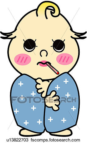 286x470 Clipart Of One Person, Sick, Person, People, Thermometer, Baby