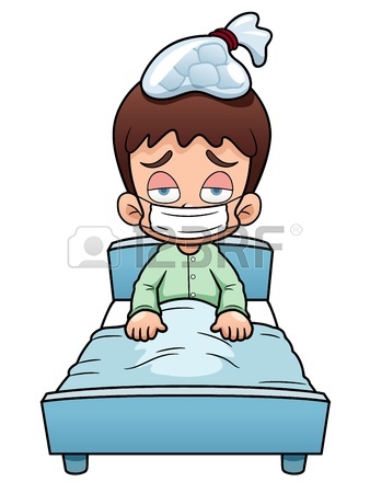 338x450 Vector Illustration Of Sick Boy Cartoon Royalty Free Cliparts