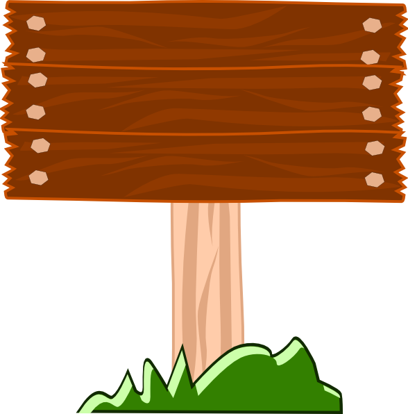 588x596 Wood Street Sign Clip Art