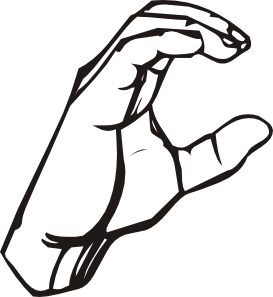 273x297 Sign Language C Clip Art