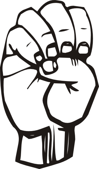 348x592 Sign Language E Clip Art Free Vector In Open Office Drawing Svg