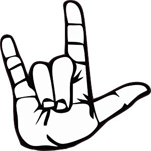 300x300 Hand Gesture Clipart Sign Language I Love You