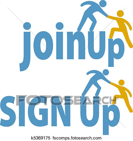 442x470 Clipart Of Member Helps People Sign Up Join Group Icon K5369175