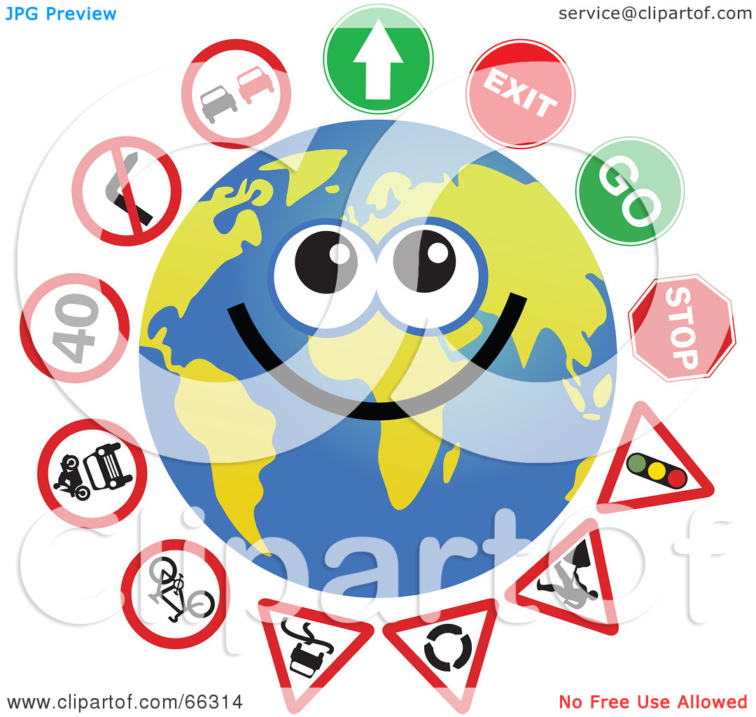 1080x1024 Traffic Clipart Royalty Free Rf Clipart Illustration Of A Global