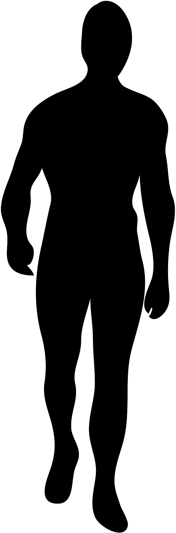 600x1813 Male Silhouette Clip Art Clipart