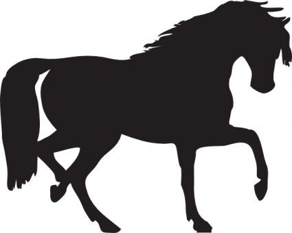 425x340 Horse Silhouette Clip Art Free Vector In Open Office Drawing Svg