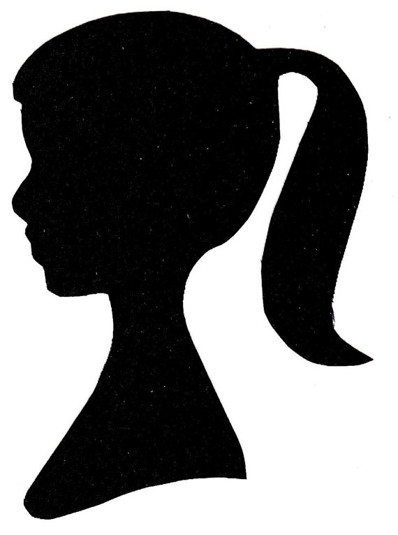 570x766 Profile Clipart Barbie Silhouette