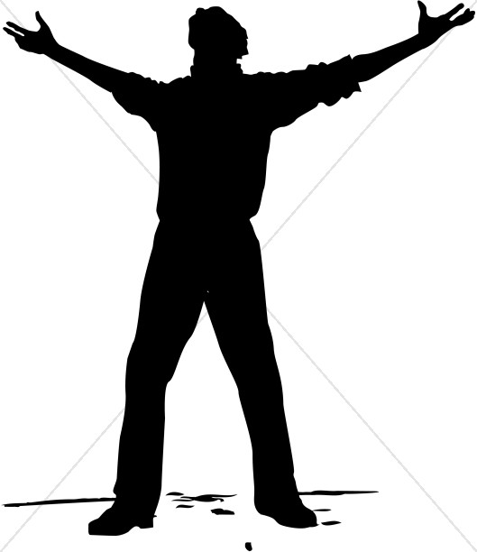 529x612 Worshipper Clipart Silhouette