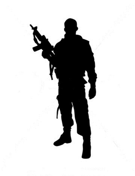 460x600 Silhouette Of Soldier Free Images