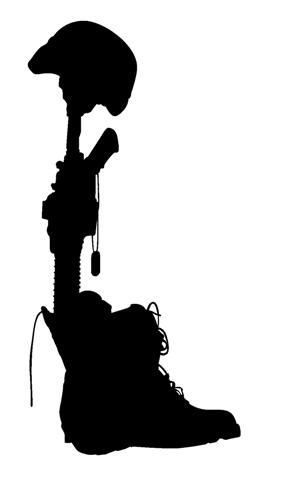 289x480 Fallen Soldier Symbol Silhouette
