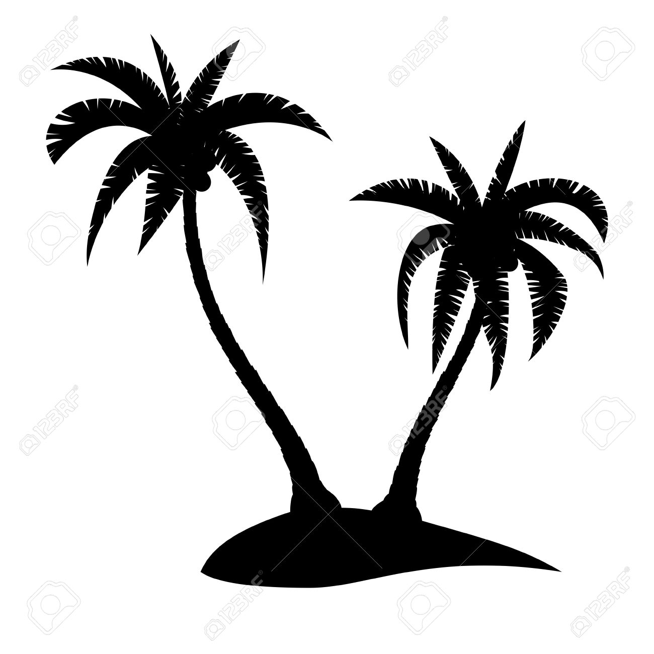 1300x1300 Island Clipart Silhouette