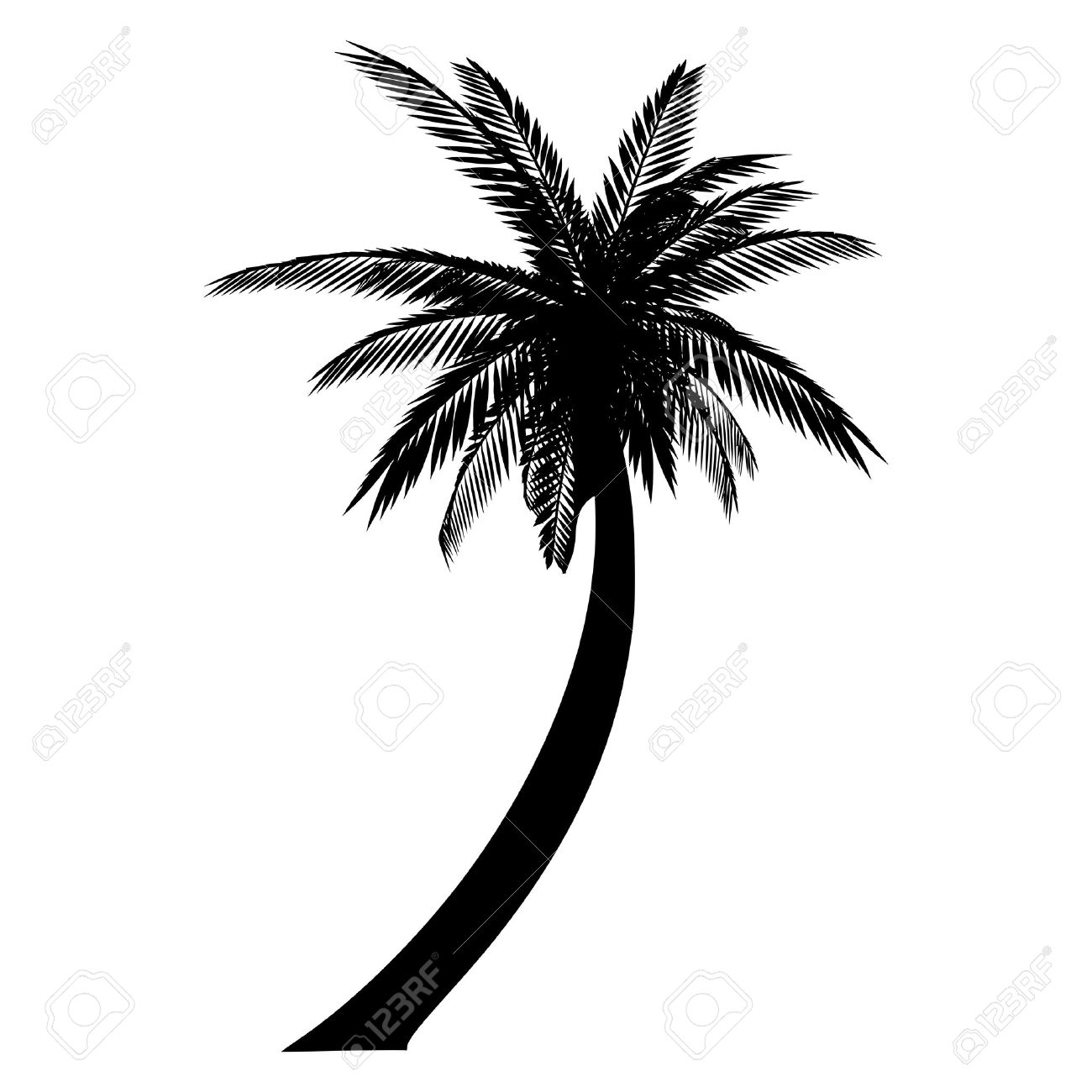 1300x1300 Palm Tree Clipart Single