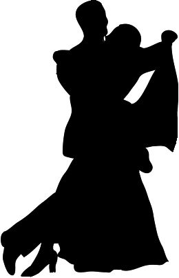 260x403 Black White Silhouette Of Dancing Couple Baking