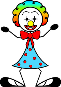 210x300 Clown Cartoon Clipart Image