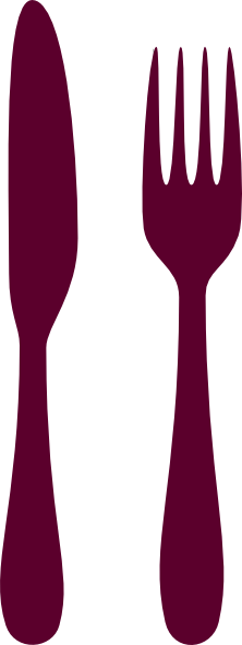 222x591 Cutlery Clipart Red