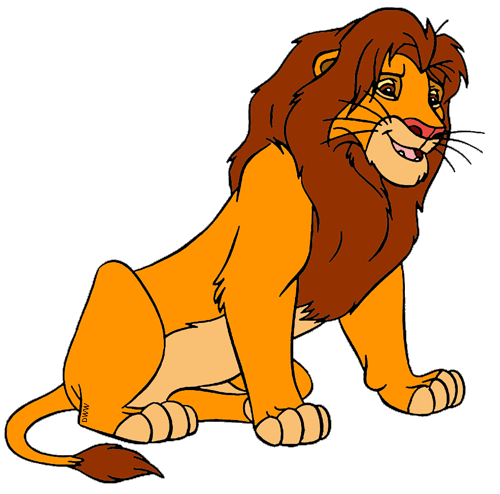 500x494 Disney's Simba Clip Art Disney Clip Art Galore
