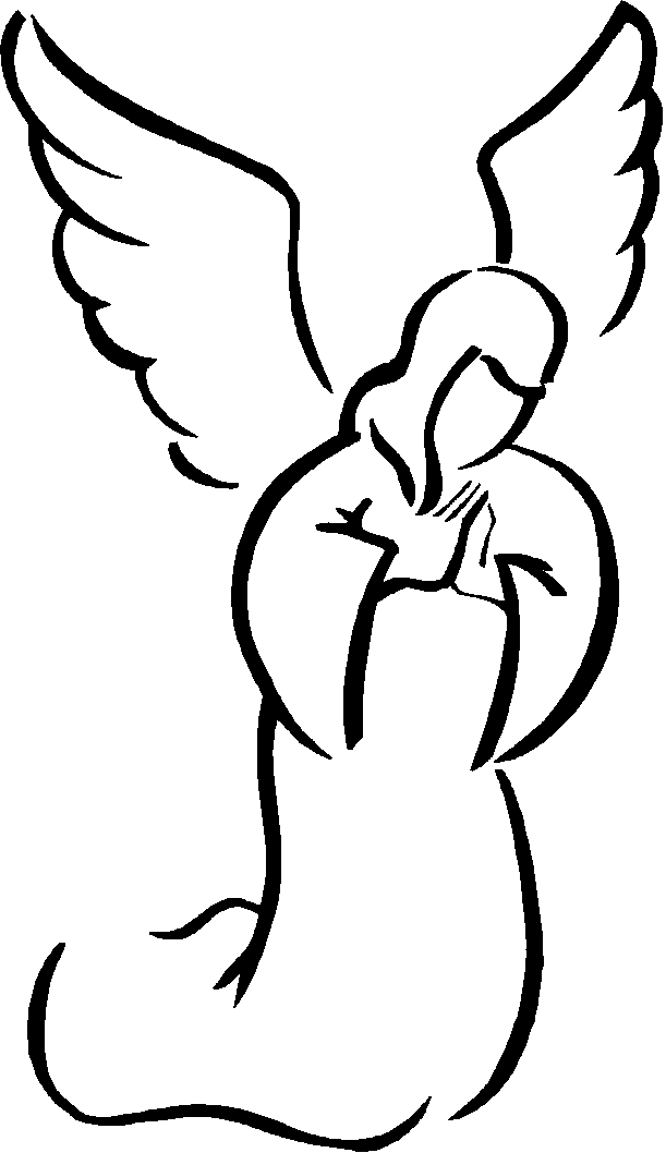 611x1058 Angel Sketch Cliparts