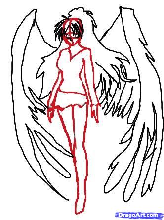 332x445 Wings Drawing Outline