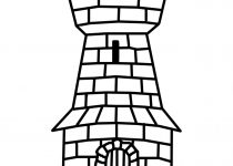 210x150 Clip Art Castle Clip Art Black And White