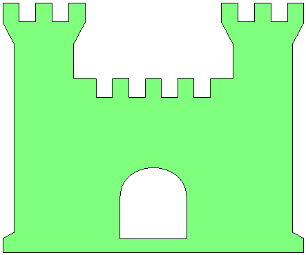 443x370 Free Castle Clip Art Pictures