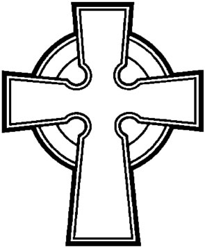 295x357 Simple Celtic Cross Clip Art Clipart Panda