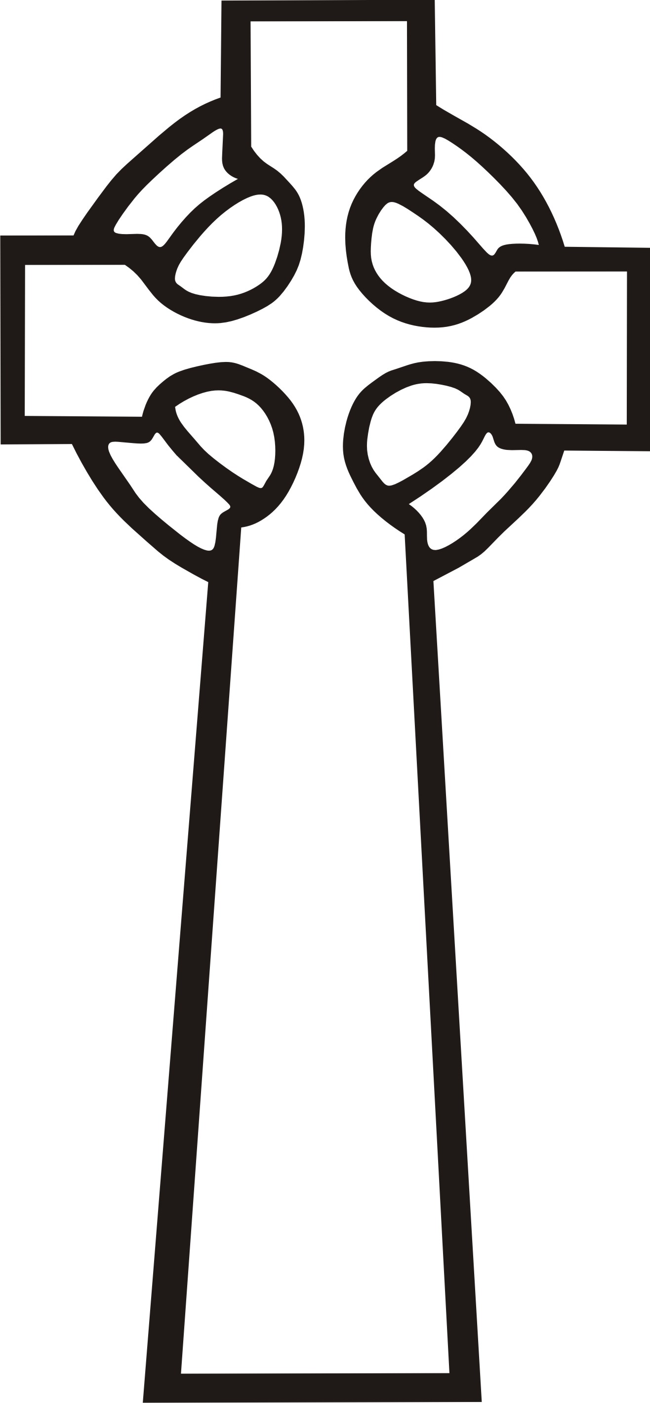 1316x2841 Simple Celtic Cross Clip Art Clipart