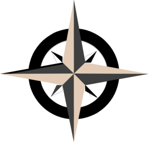 299x288 Tan Compass Rose Clip Art