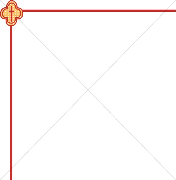 598x612 Crosses Clipart Gold Borders