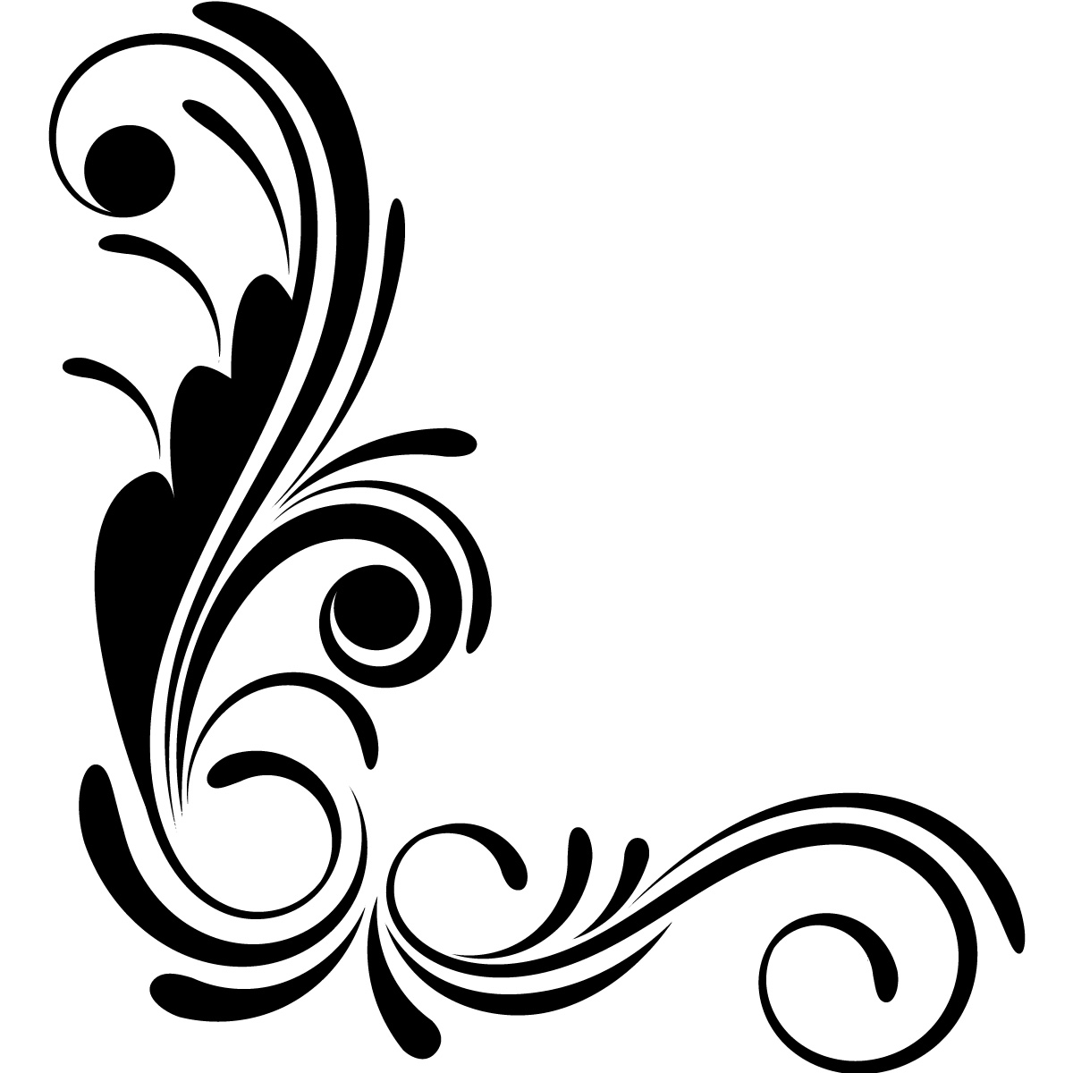 1200x1200 Tribal Clipart Corner Decoration